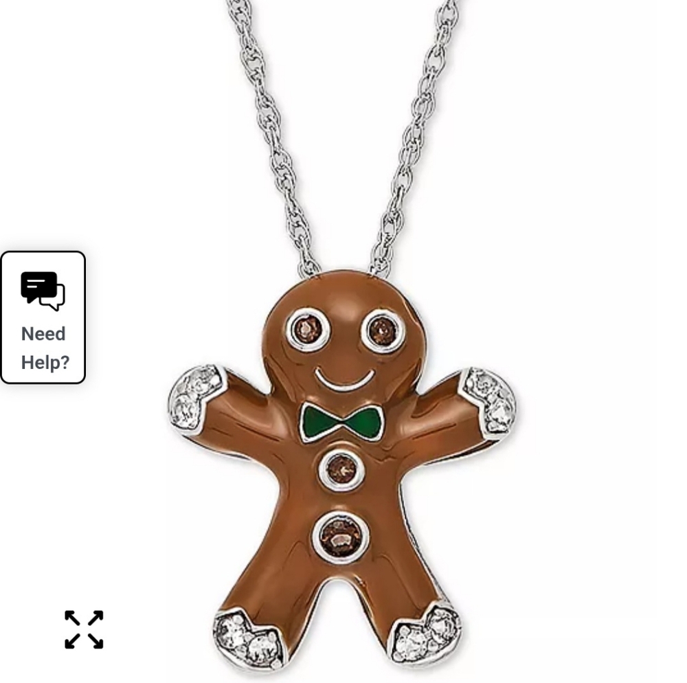 Macy's Gingerbread Man Necklace